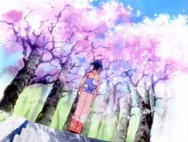Aoi im Kimono ihrer Gro�mutter