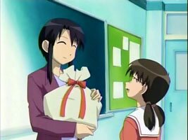 Minamo-sensei bekommt ein Geschenk