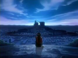 Yoruichi blickt �ber den Seireitei