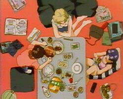 Misato , Shinji und Ritsuko