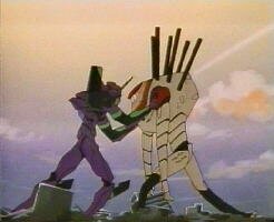EVA-01 und der J.A.-Mecha