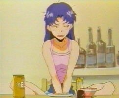 Misato beim Fr�hst�ck