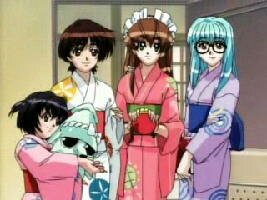 die M�dchen im Kimono