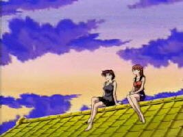 Kasumi und May auf dem Dach