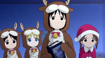 der Weihnachtsmann und seine Rentiere
