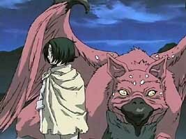 Kouya als Kind und Rokuta