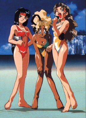 Chihiro, Kiyone und Mihoshi