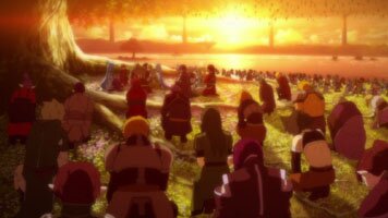 Alle nehmen Abschied von Yuuki