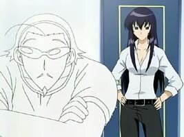 Kenji als Strichm�nnchen und Itoko