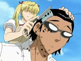 Eri rasiert Kenji