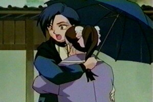 Yukari und Hisae f�rchten sich vor einer Schlange